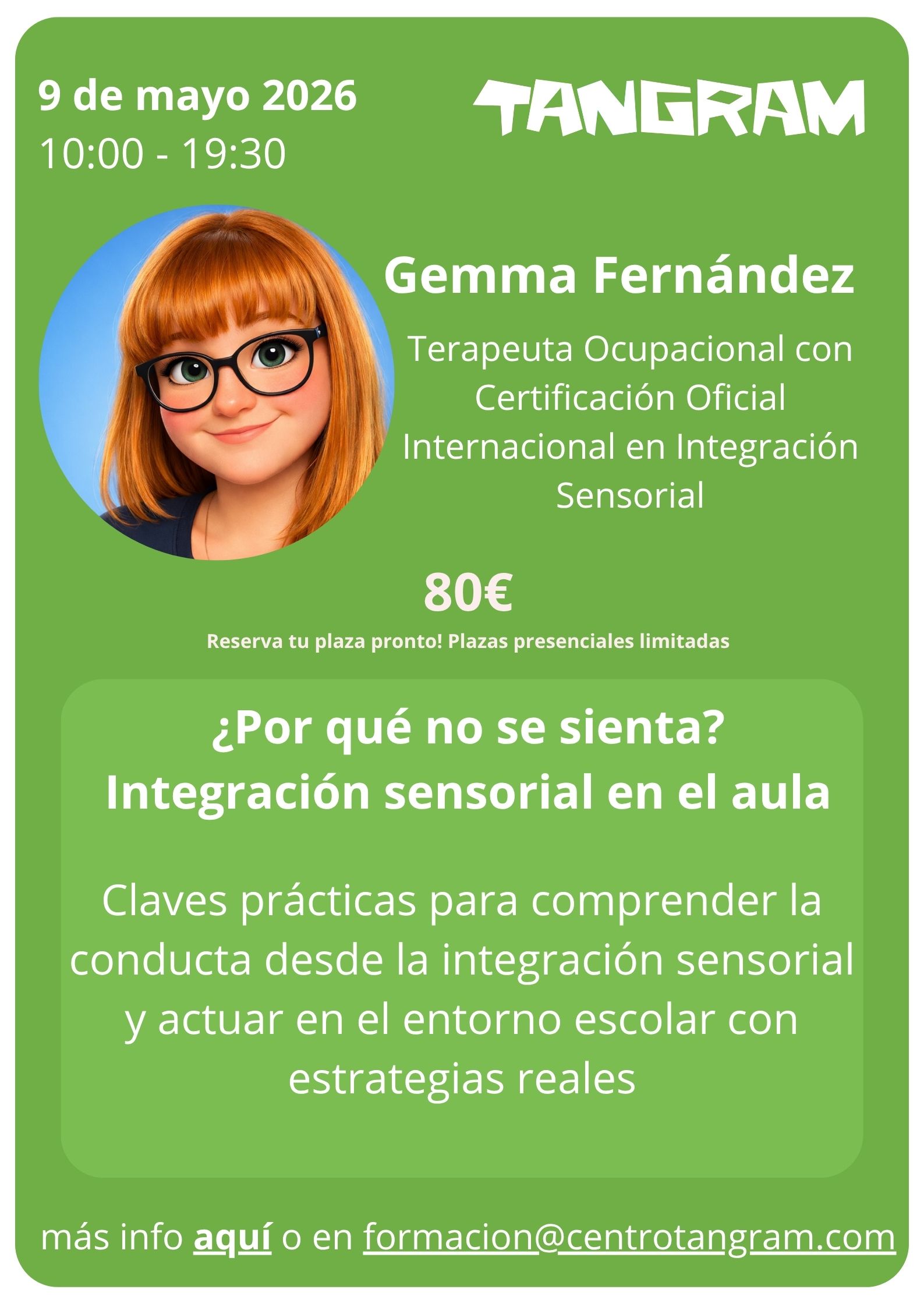 Cartel del curso: ¿Por qué no se sienta?